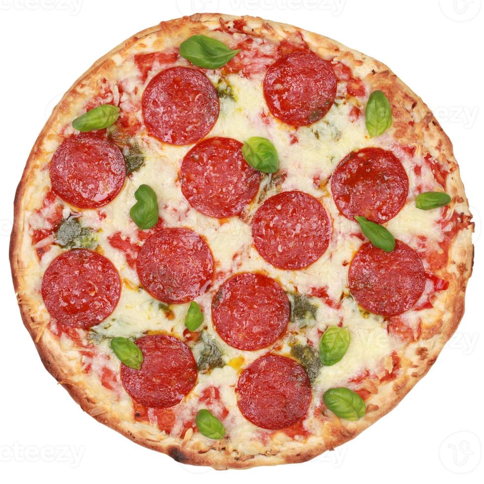 pizza de salami foto