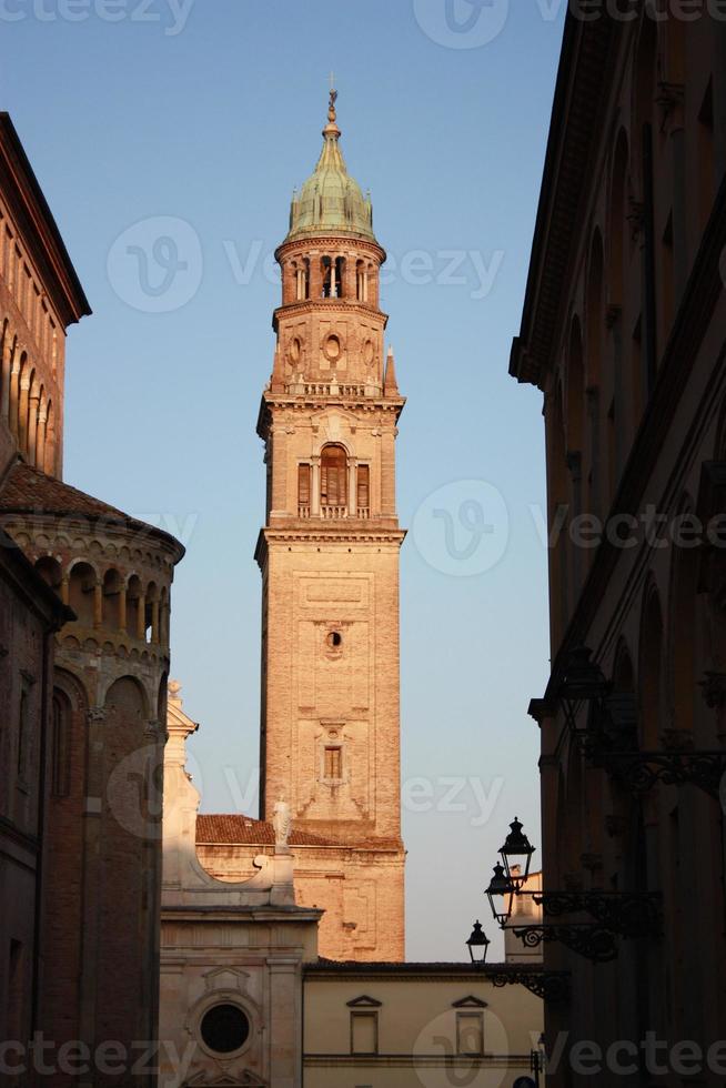 Campanile of  Abbey St. Giovanni Evangelista in Parma. Italy photo