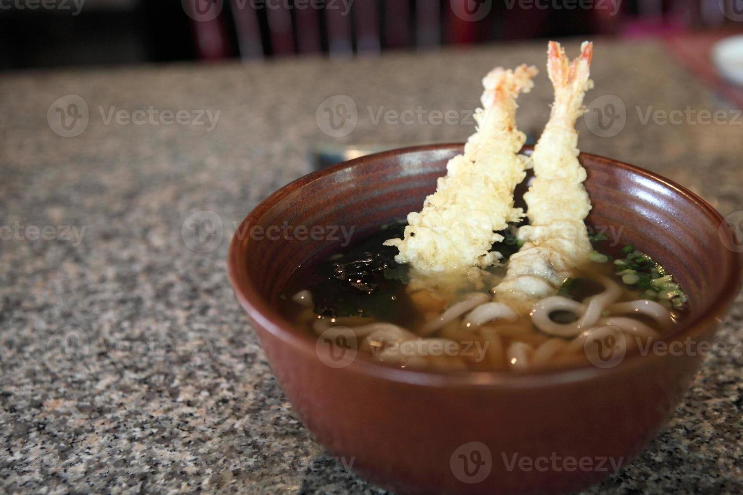 Udon noodles with shrimp tempura 808337 Stock Photo at Vecteezy