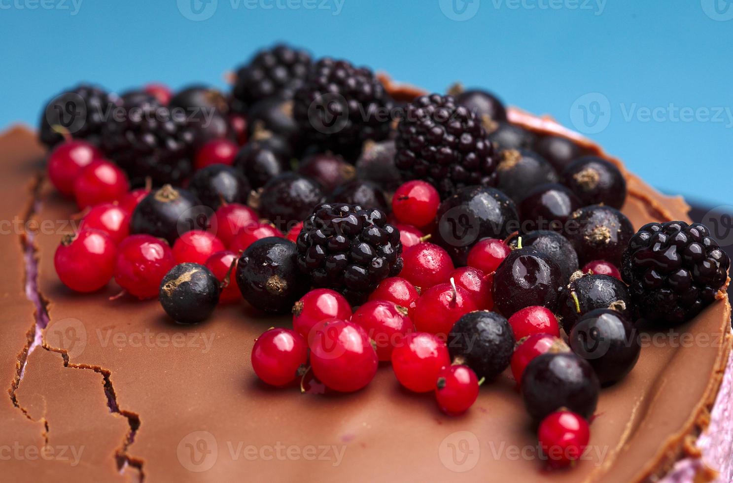 Fresh berries and chocolate photo