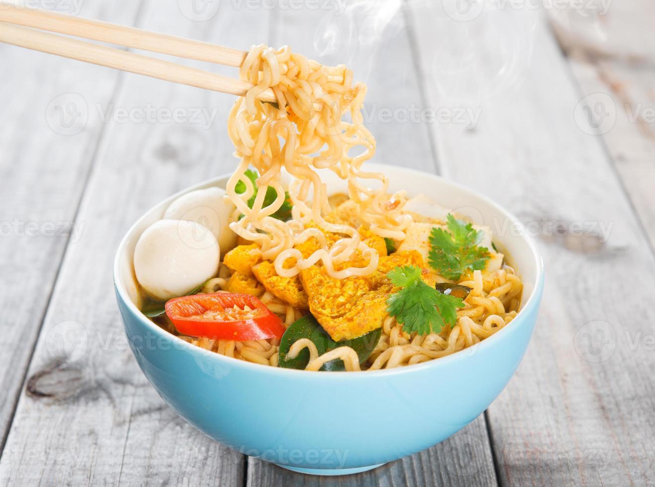 Hot And Spicy Curry Instant Noodles Stock Photo At Vecteezy