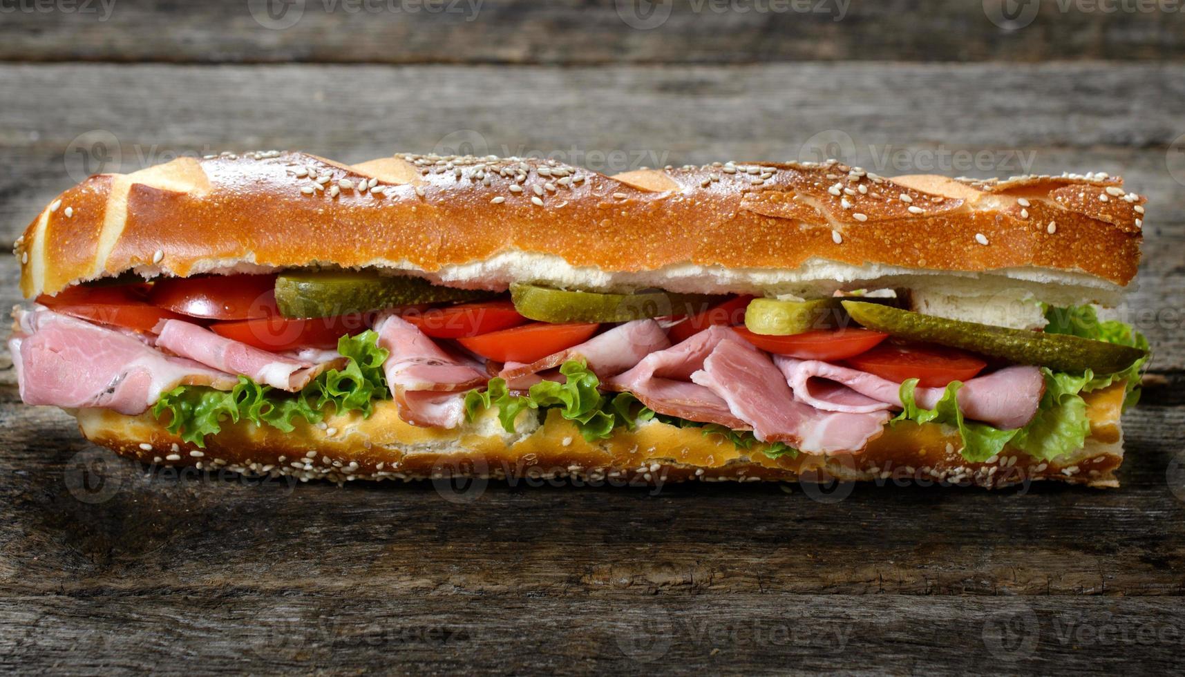 Long sandwich 813218 Stock Photo at Vecteezy