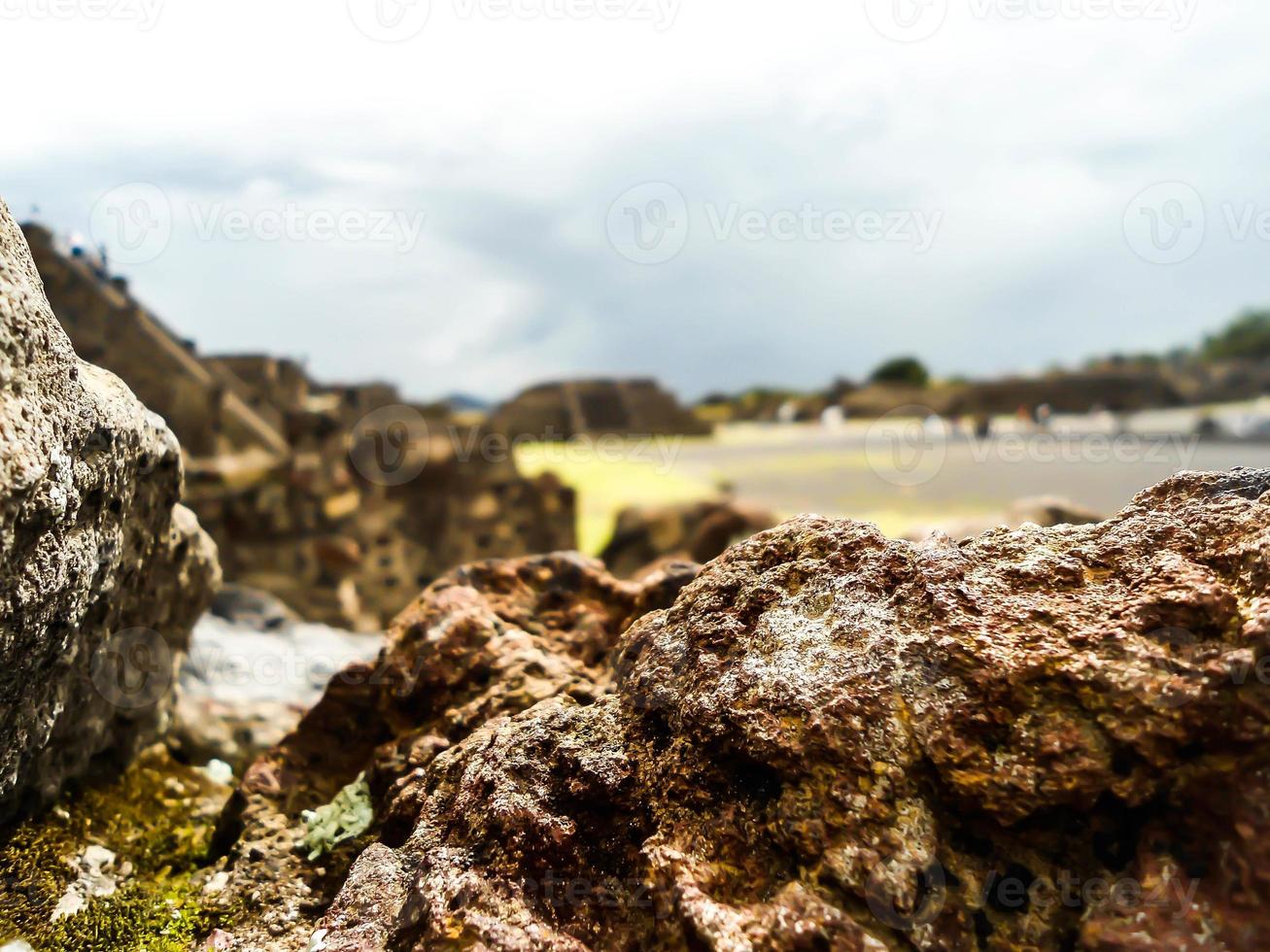 Mexican Volcanic Rock Prehispanic photo
