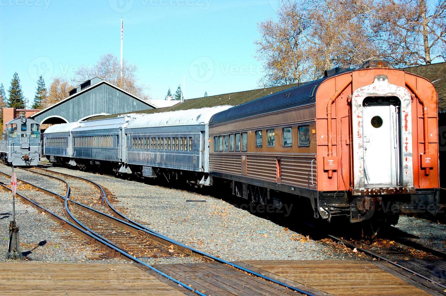 viejo tren retirado foto