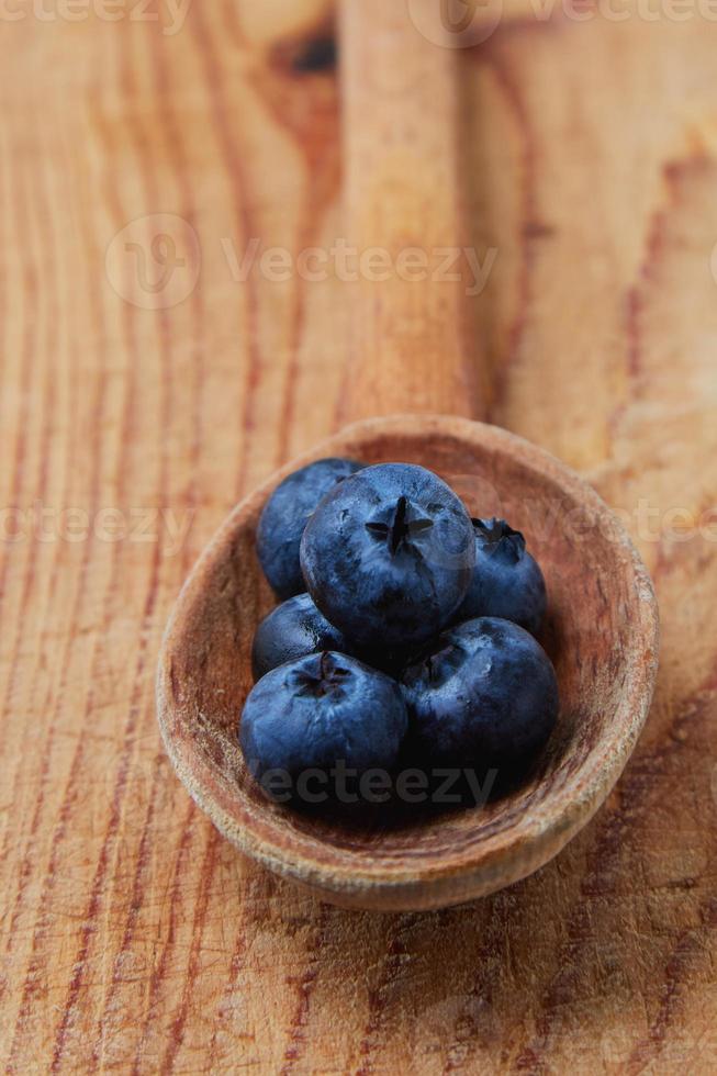 blueberry in a spoon photo