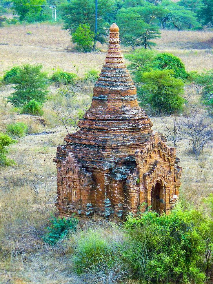 pagoda en bagan (pagano), mandalay, myanmar foto