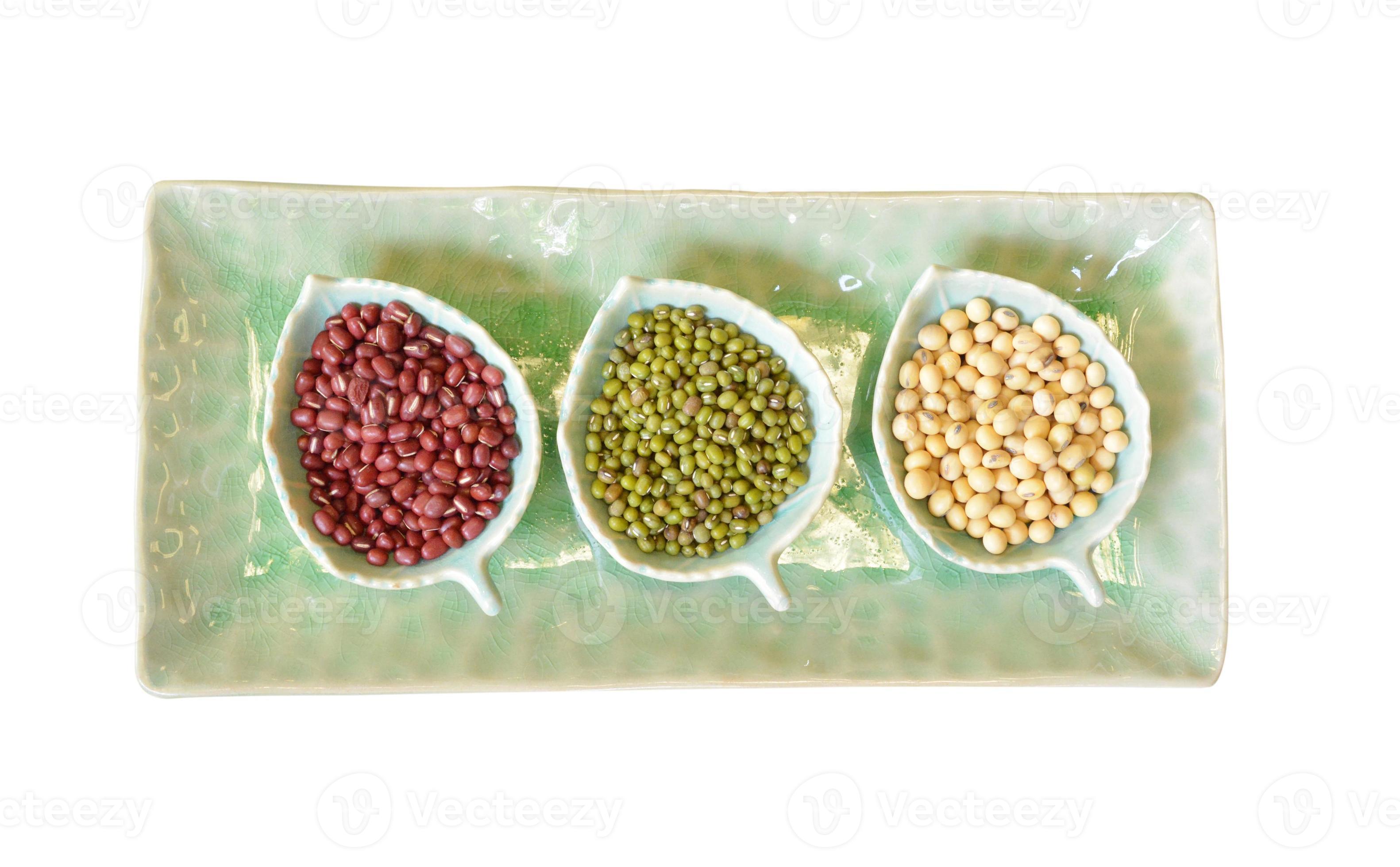 Soya beans, red beans, green beans 819200 Stock Photo at Vecteezy
