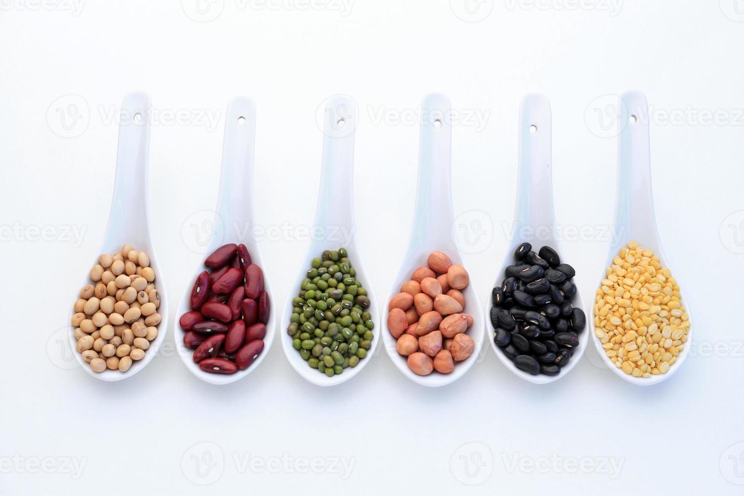 Collection set of beans photo