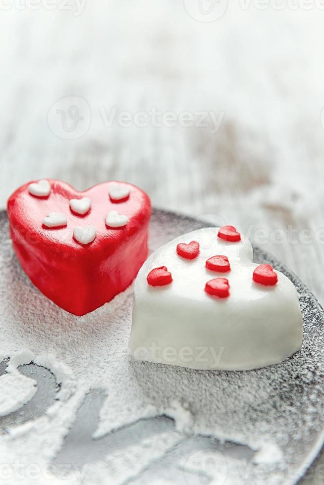 Heart cup cake photo
