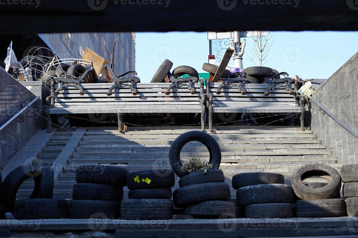barricadas en kiev foto