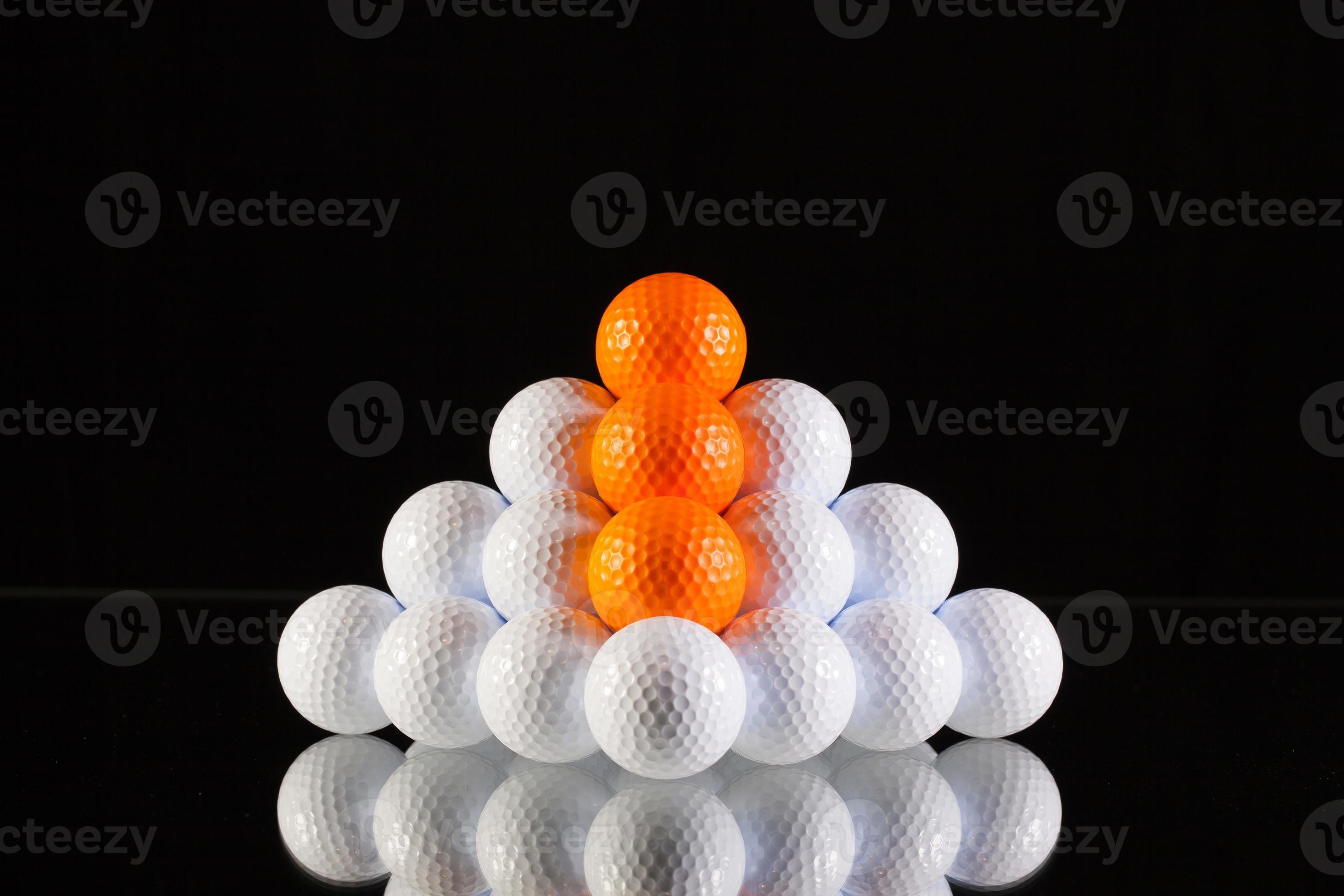 Pyramid of golf balls 823340 Stock Photo at Vecteezy