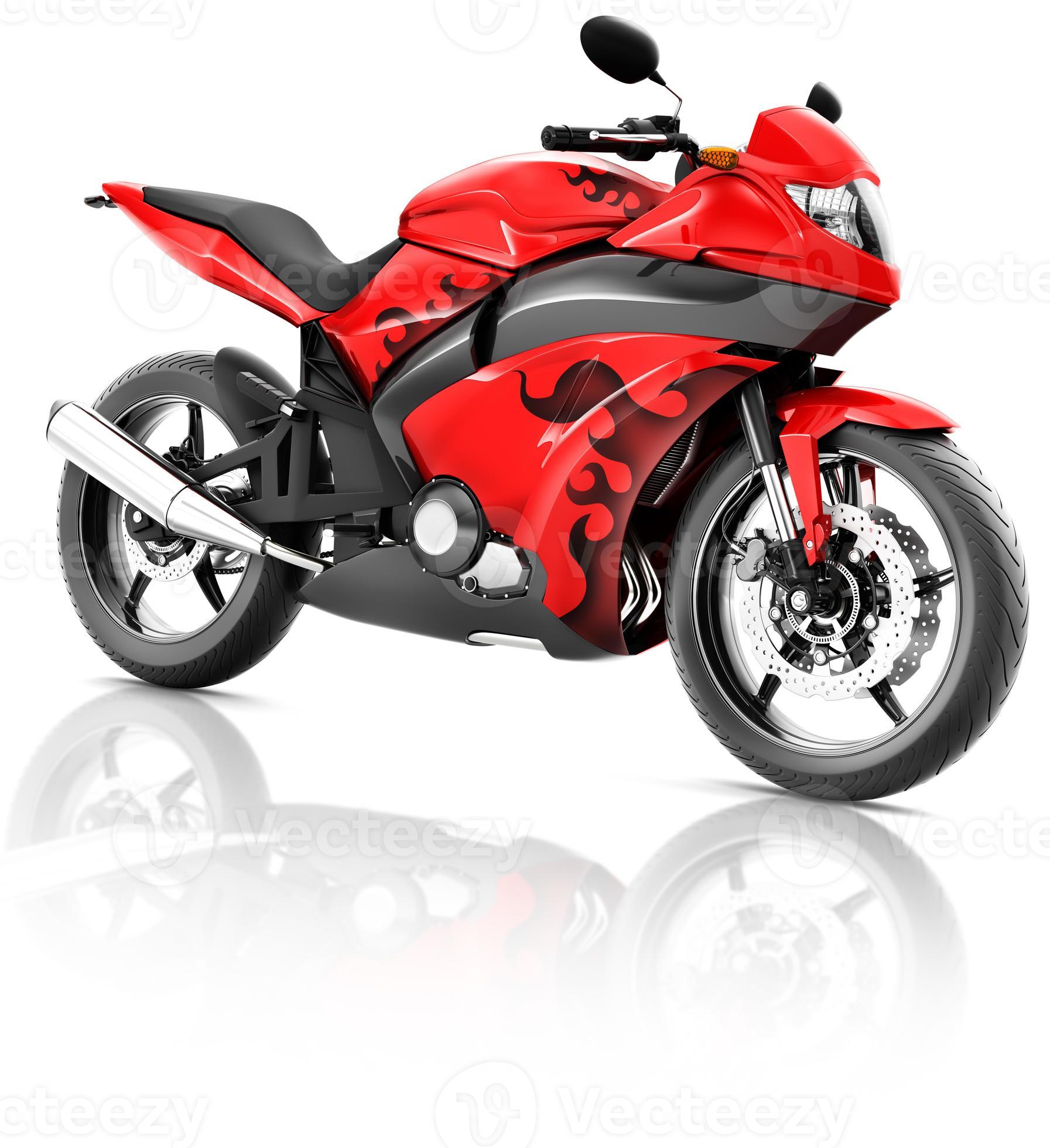 motocicleta moto bicicleta jinete contemporáneo concepto rojo foto