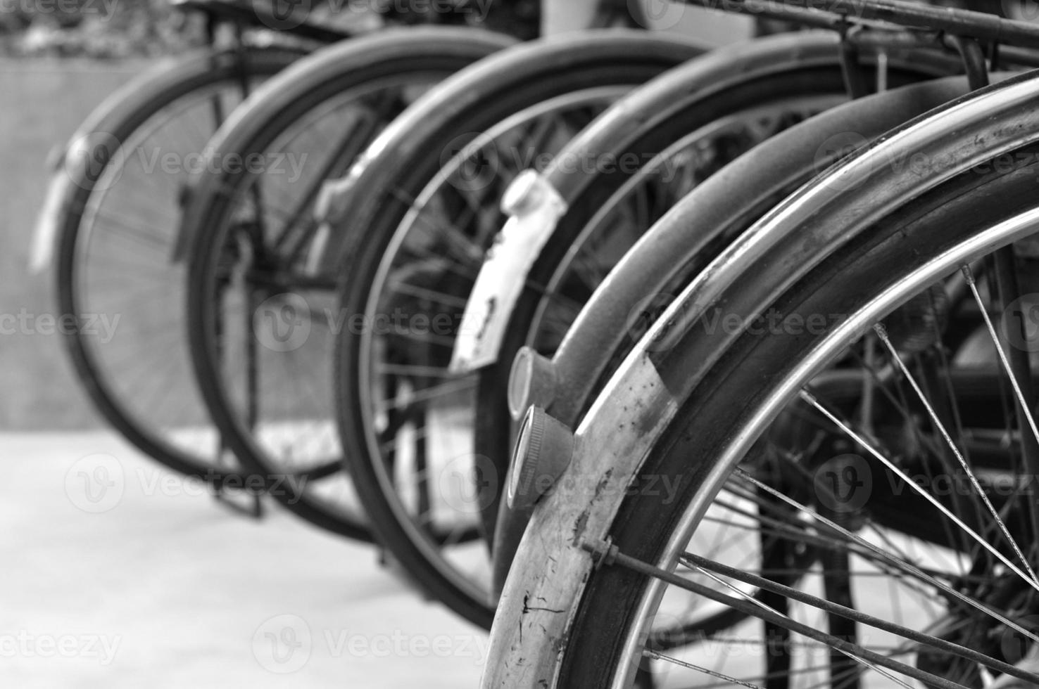 Piezas de bicicleta vintage, concepto de artículo raro. foto