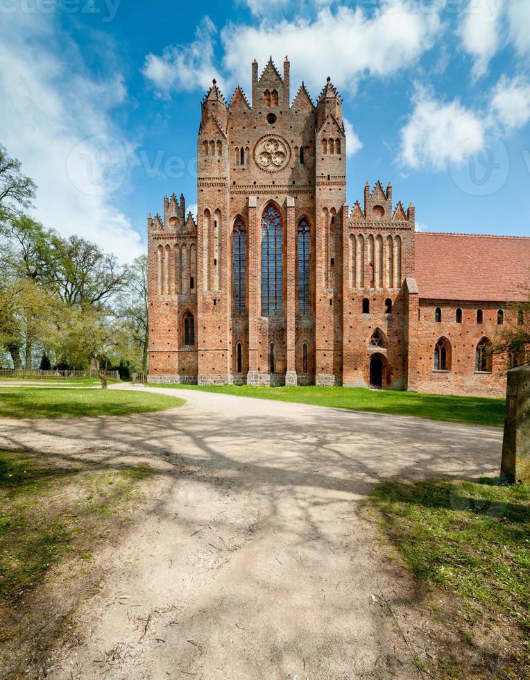 Brick Gothic Chorin Abbey in Germany photo