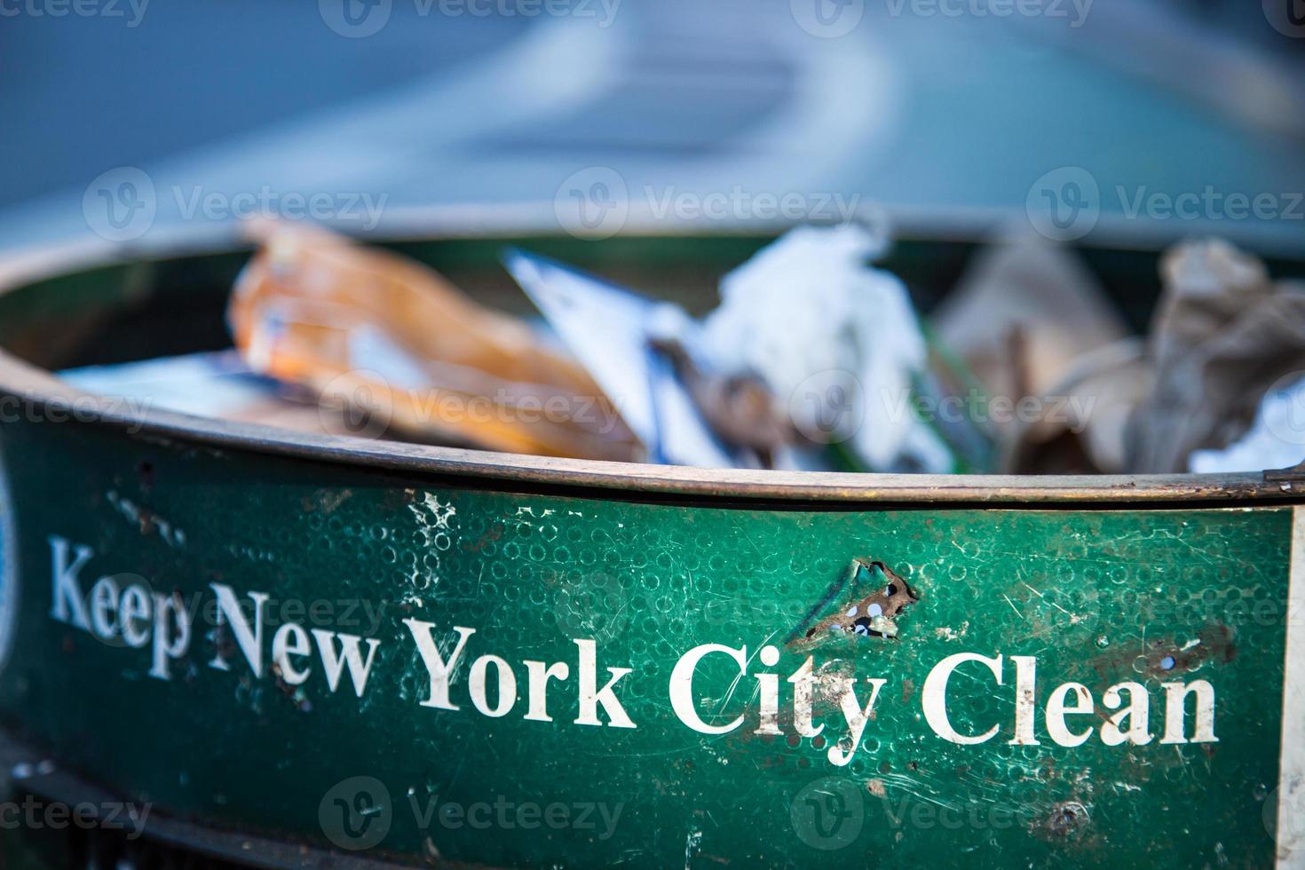 Trash can in New York City 825962 Stock Photo at Vecteezy