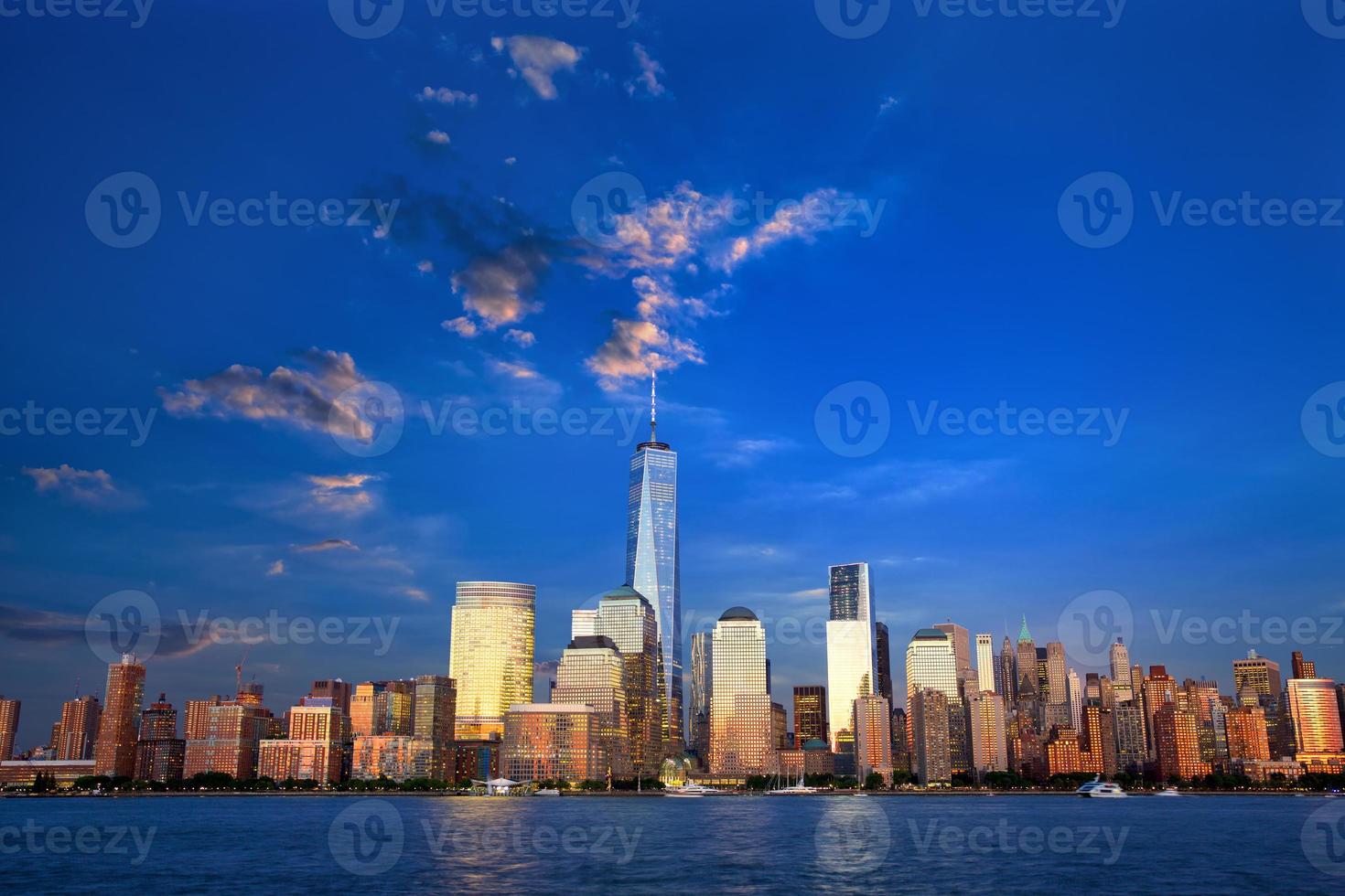 Lower Manhattan Skyline Stock Photo