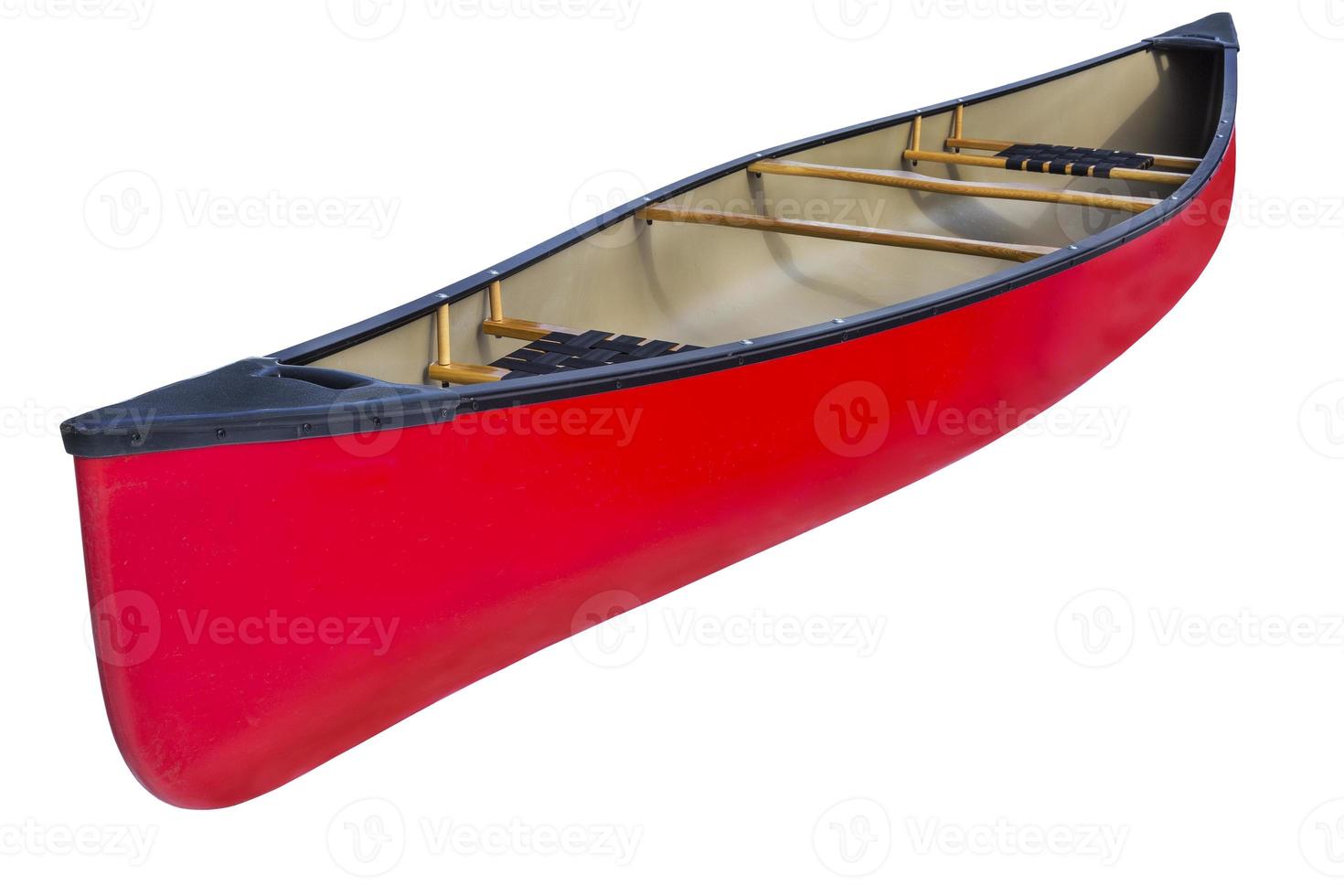 red tandem canoe photo