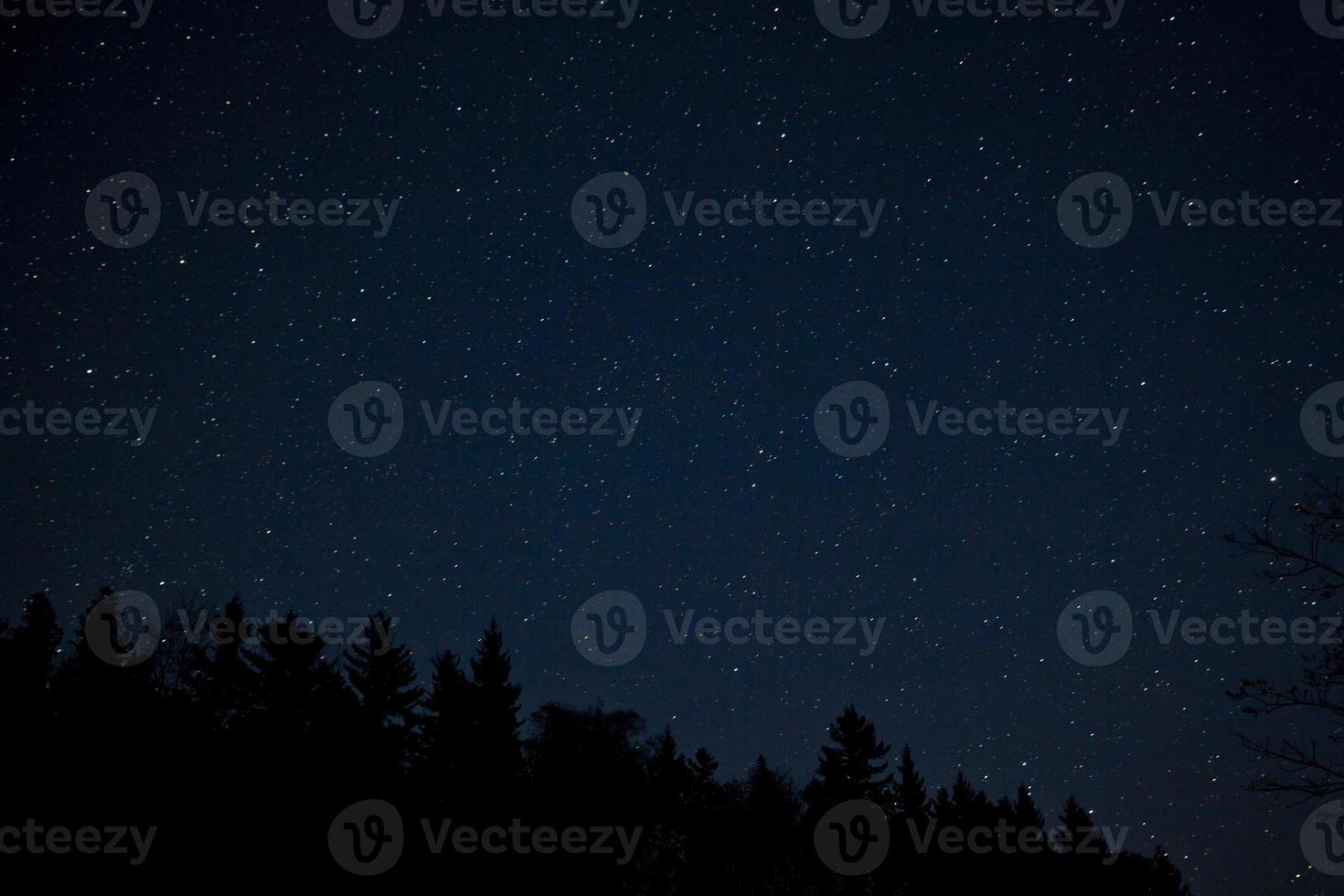 parque nacional acadia con estrellas nocturnas foto