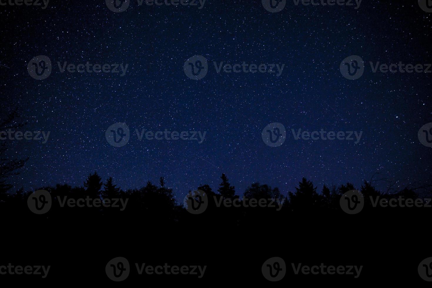 Acadia National Park with night stars photo