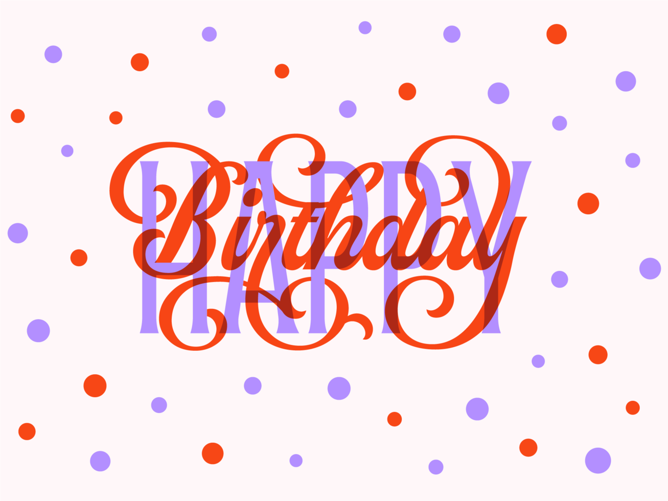 tarjeta de feliz cumpleaños tipografía vector