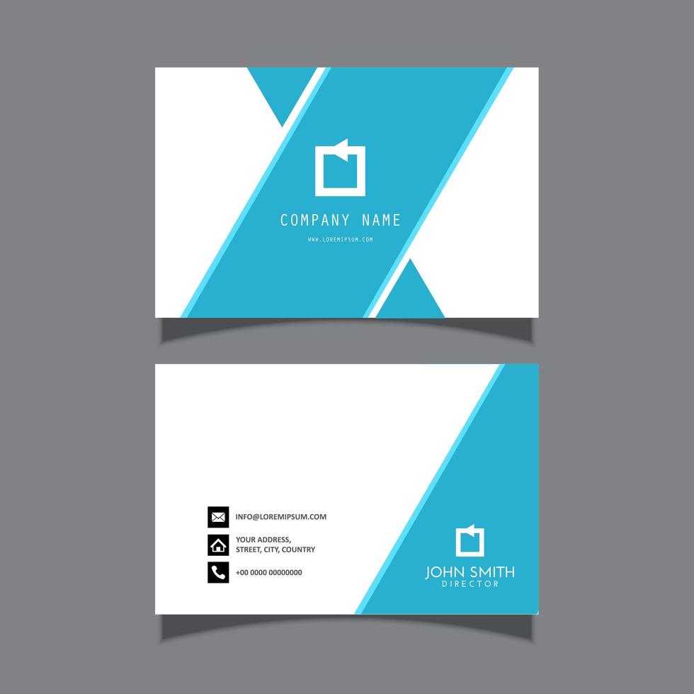 Business Card with a Clean Modern vector