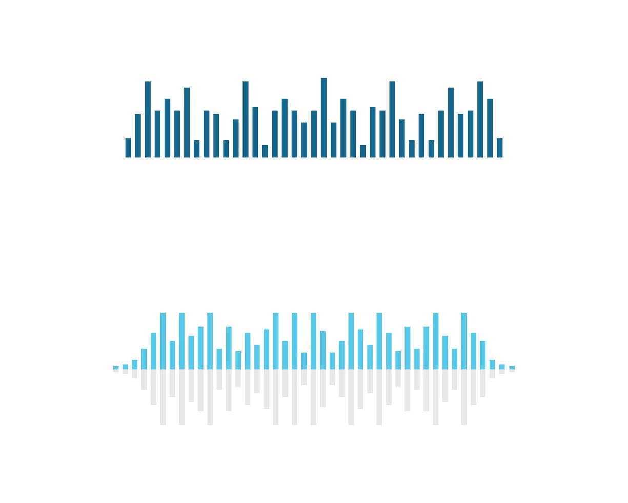 ilustración de símbolo de onda de sonido vector