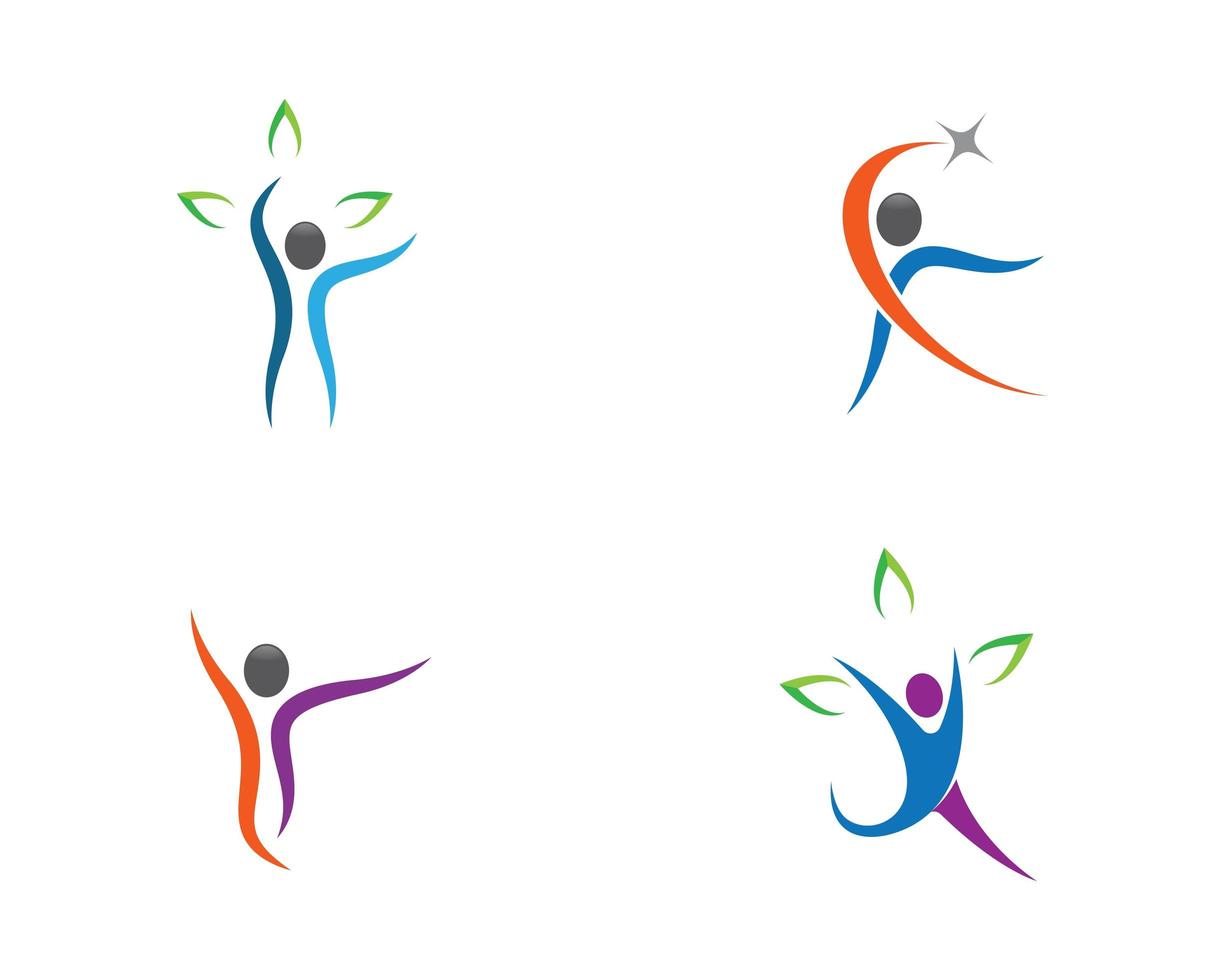 Human Health Symbol Icon Set vector