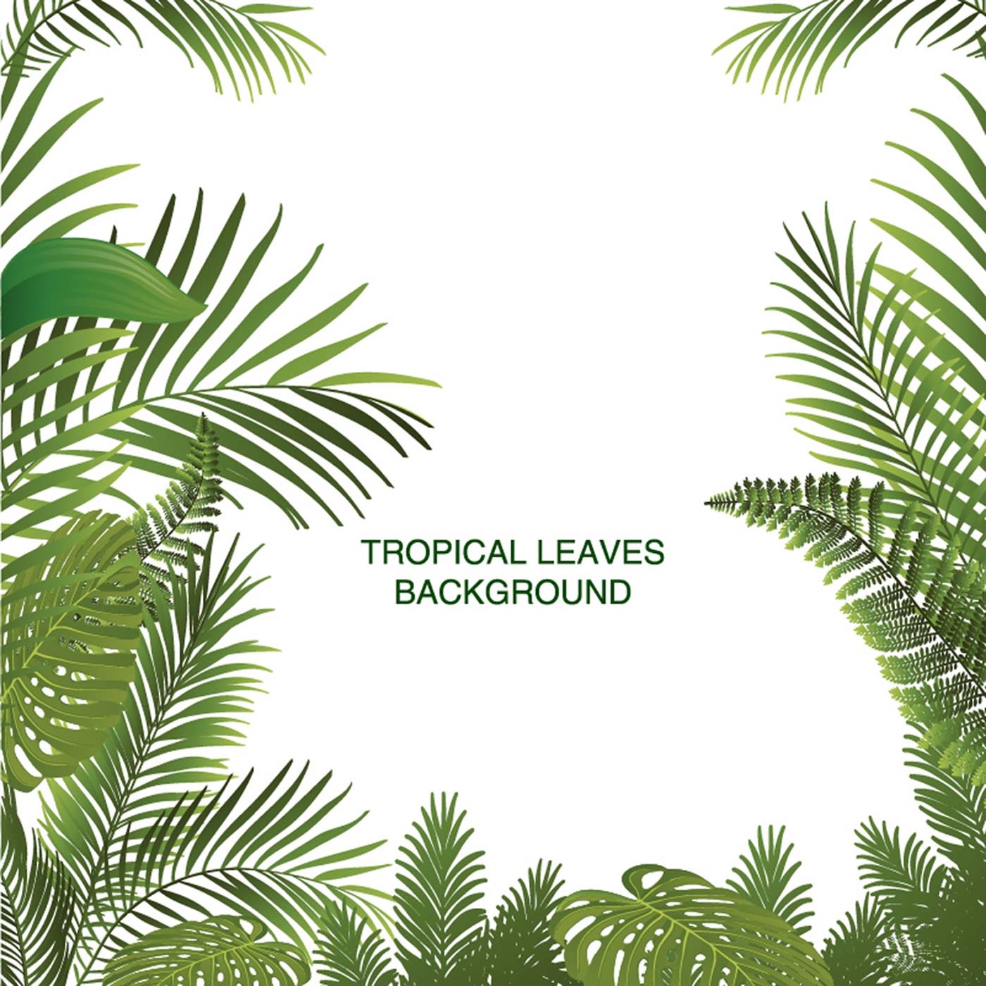 Print Tropical Leaves Background 829994 Vector Art at Vecteezy