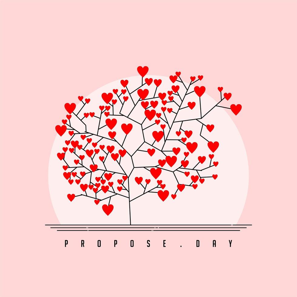 Background for Propose Day vector