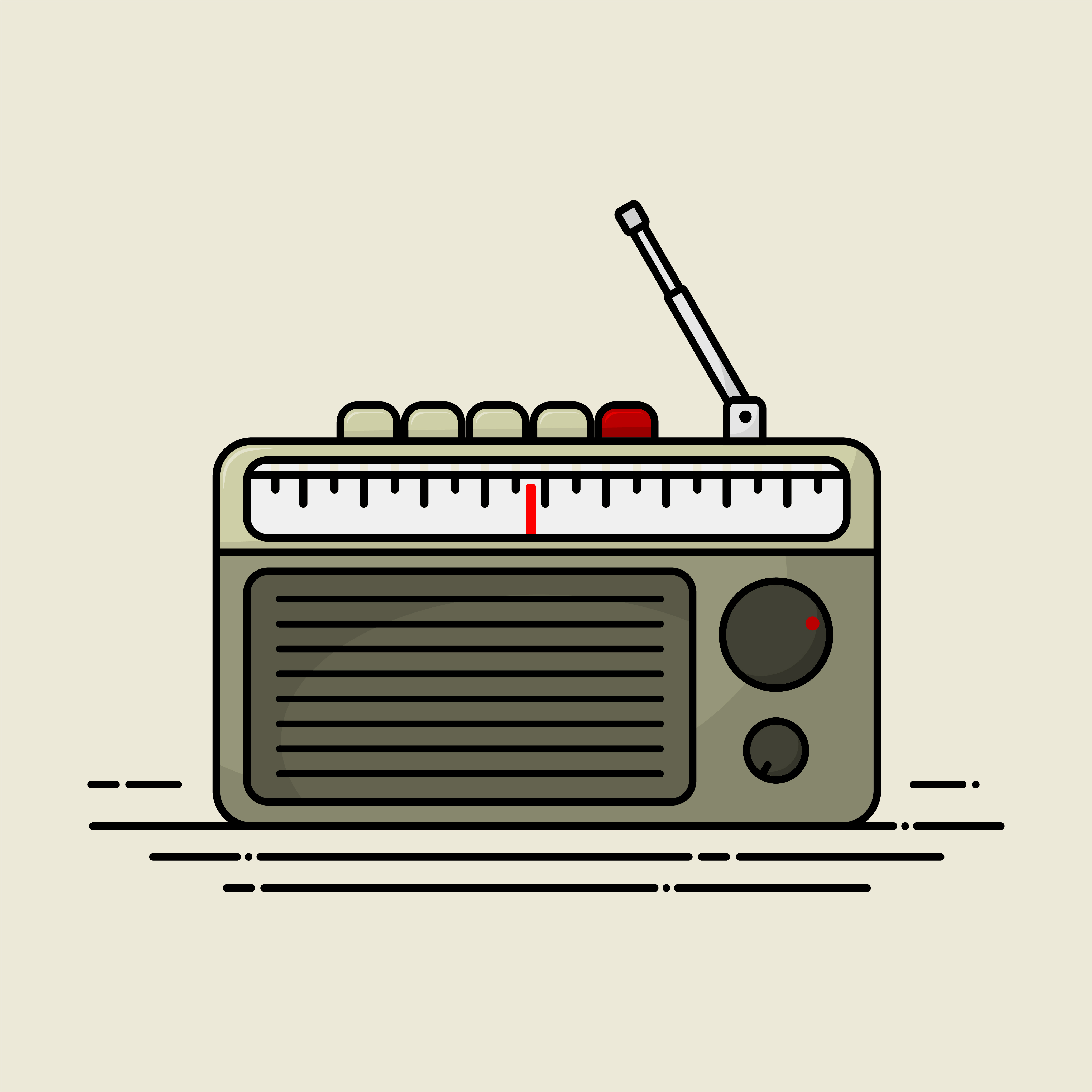 radio vector png