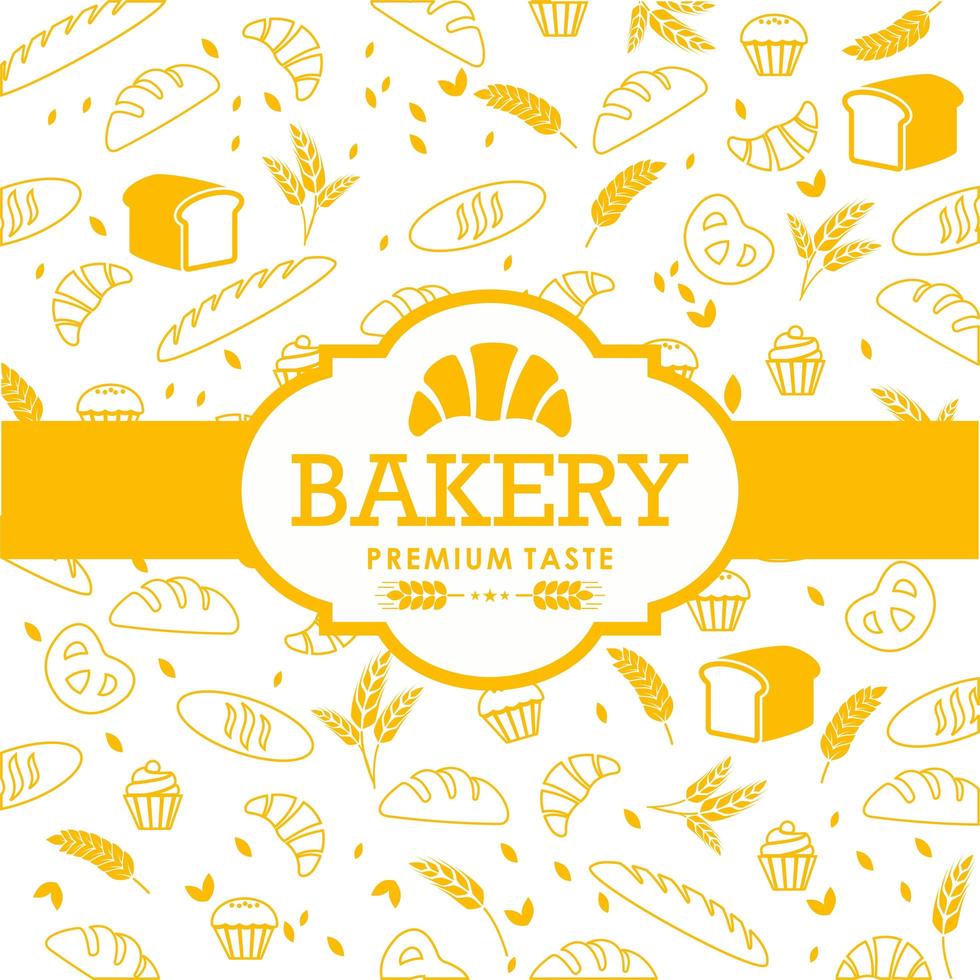 Delicious food background with hand drawn style vector