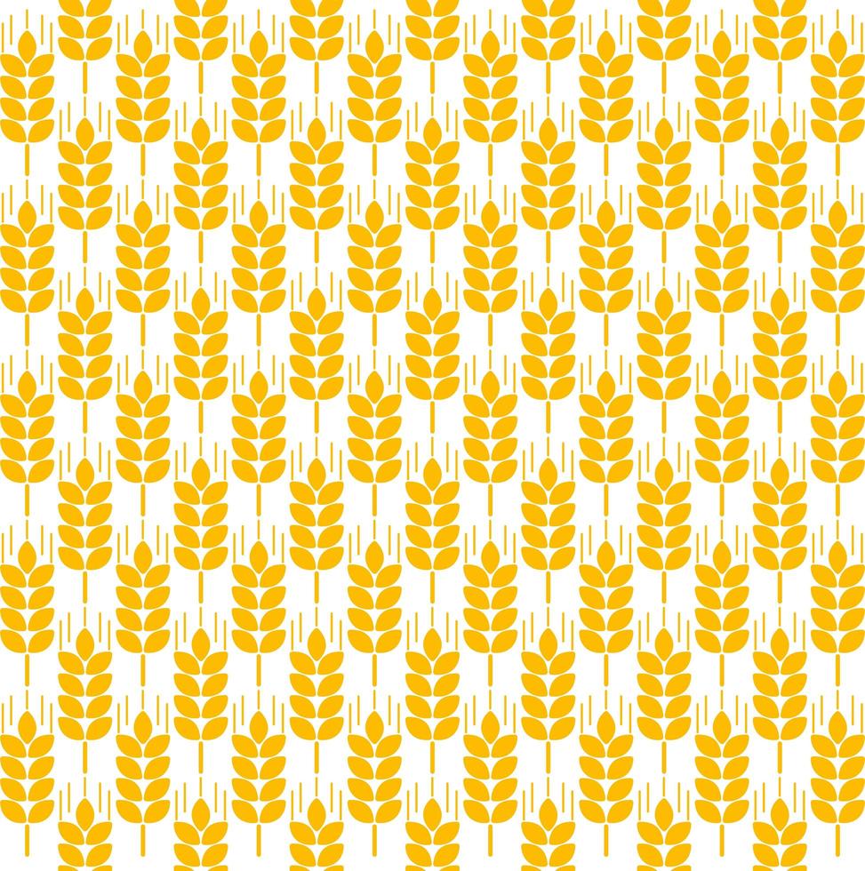 Wheat ears seamless pattern vector