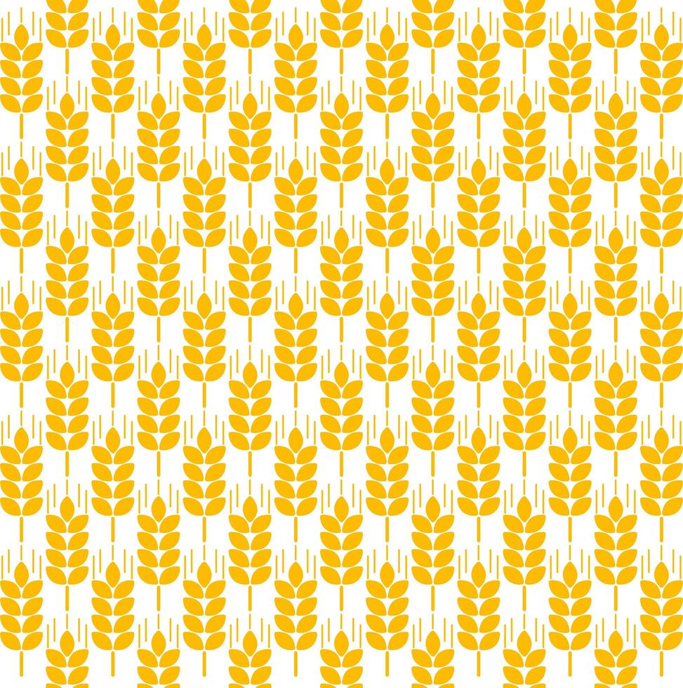 Wheat ears seamless pattern vector