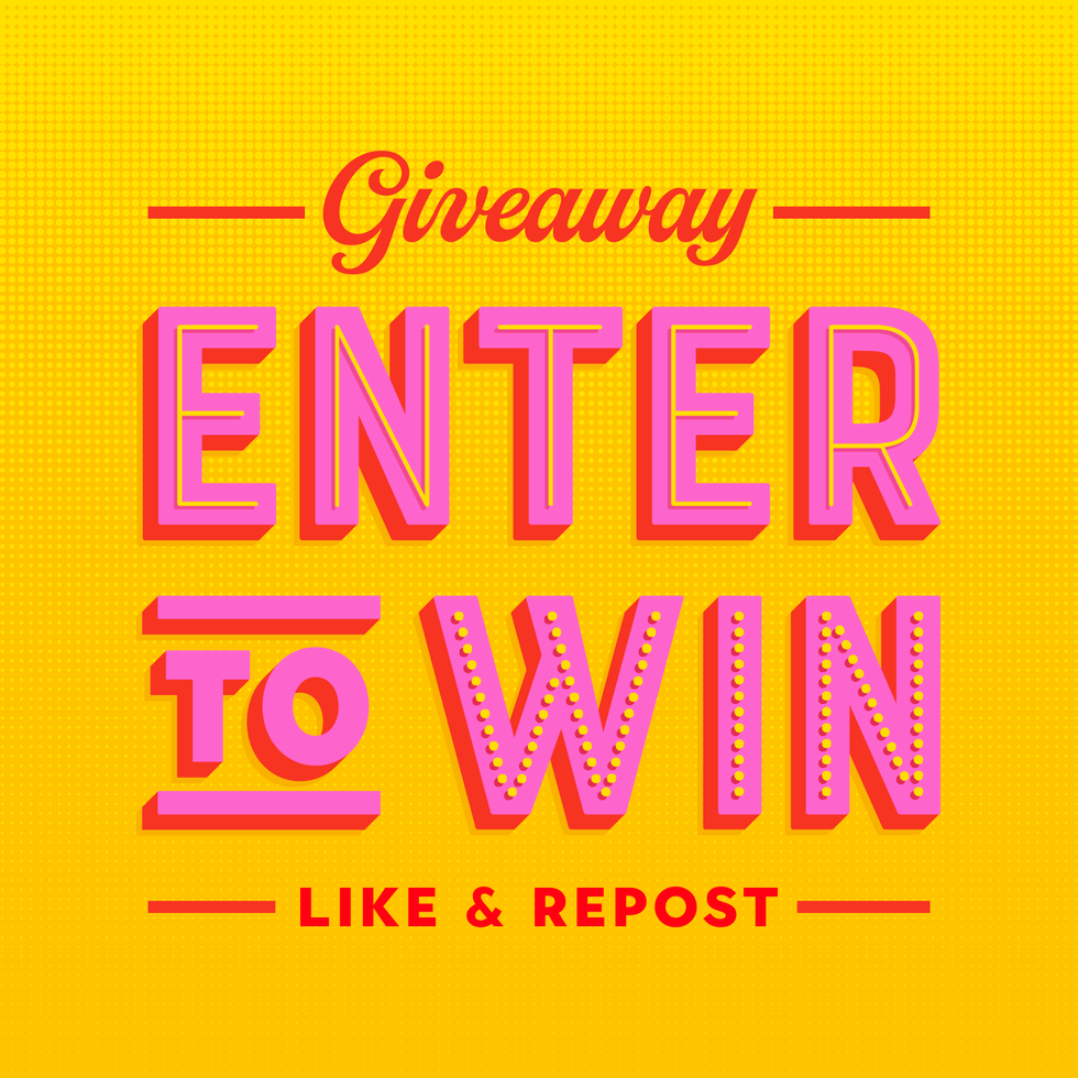 Retro Enter To Win Social Media Post vector