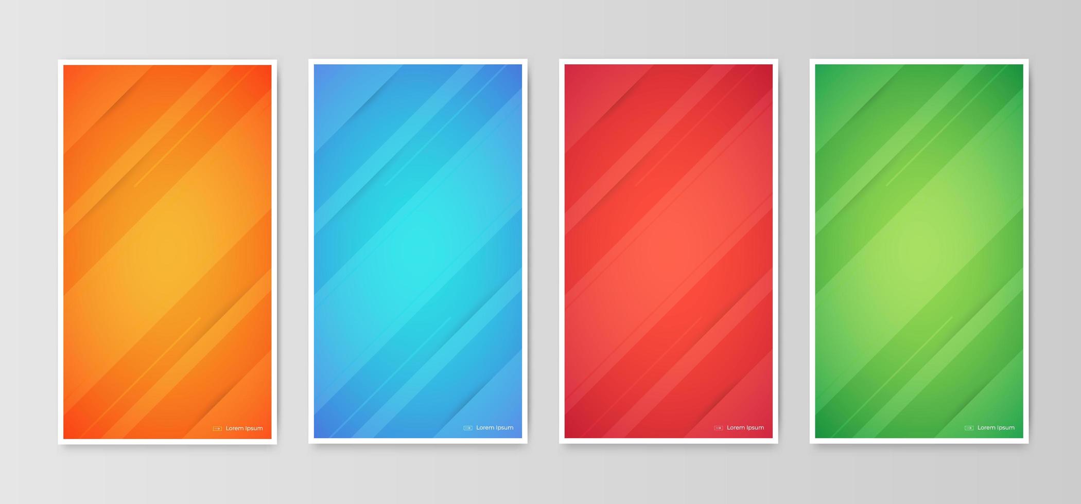 Abstract Gradient Geometric Cover Designs vector