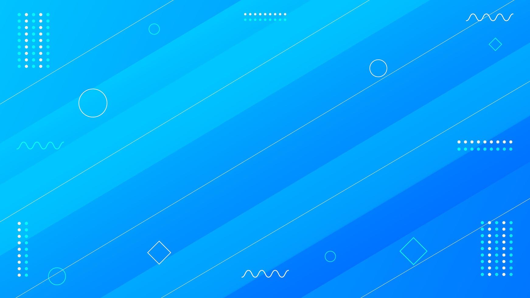 Blue Geometric Modern Background Design vector
