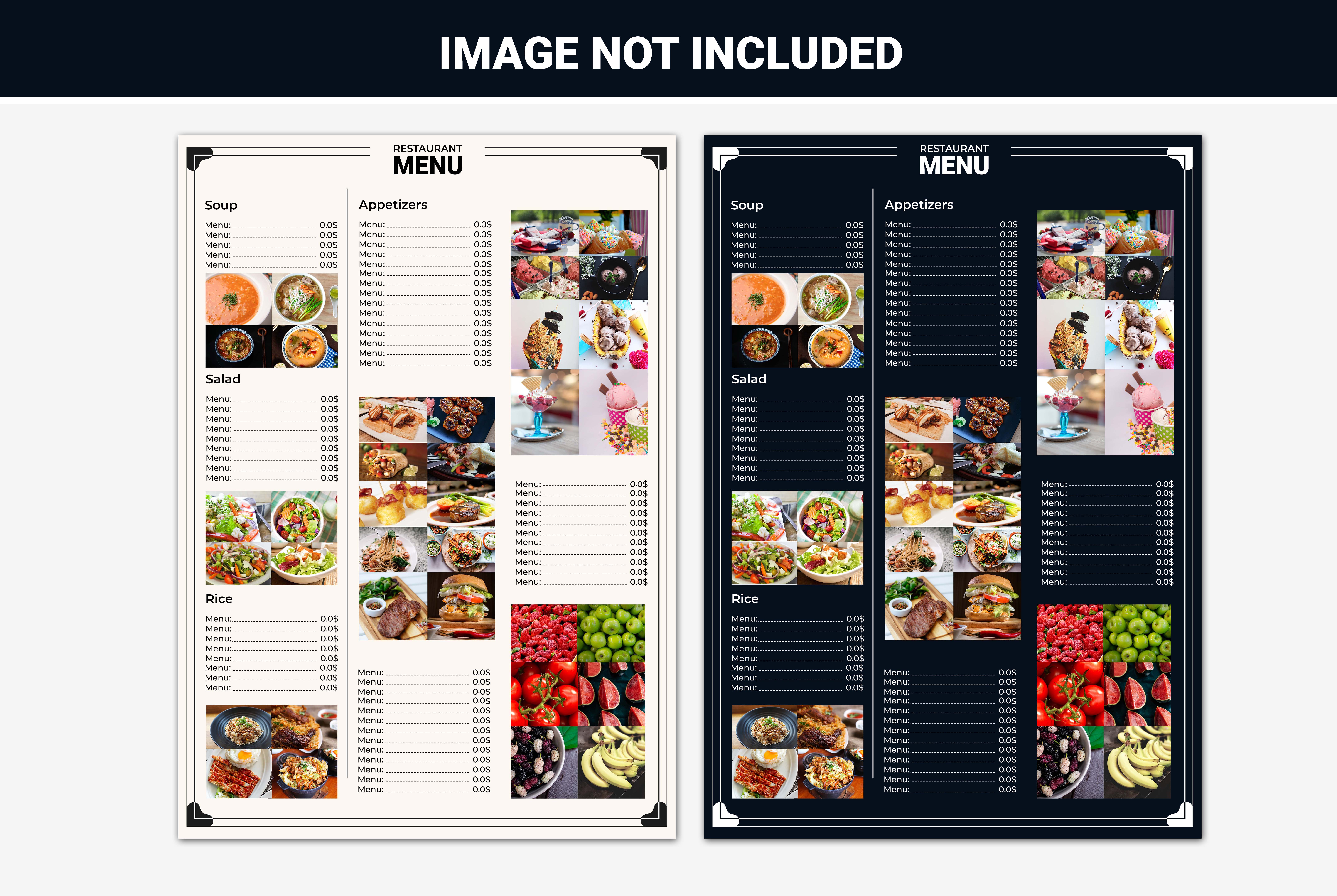 Simple Html Menu Template