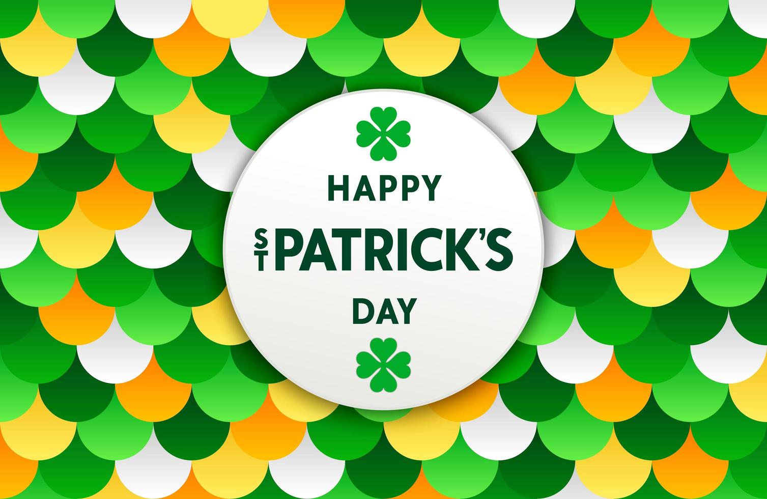 Festive vivid background for Happy Saint Patrick's Day vector