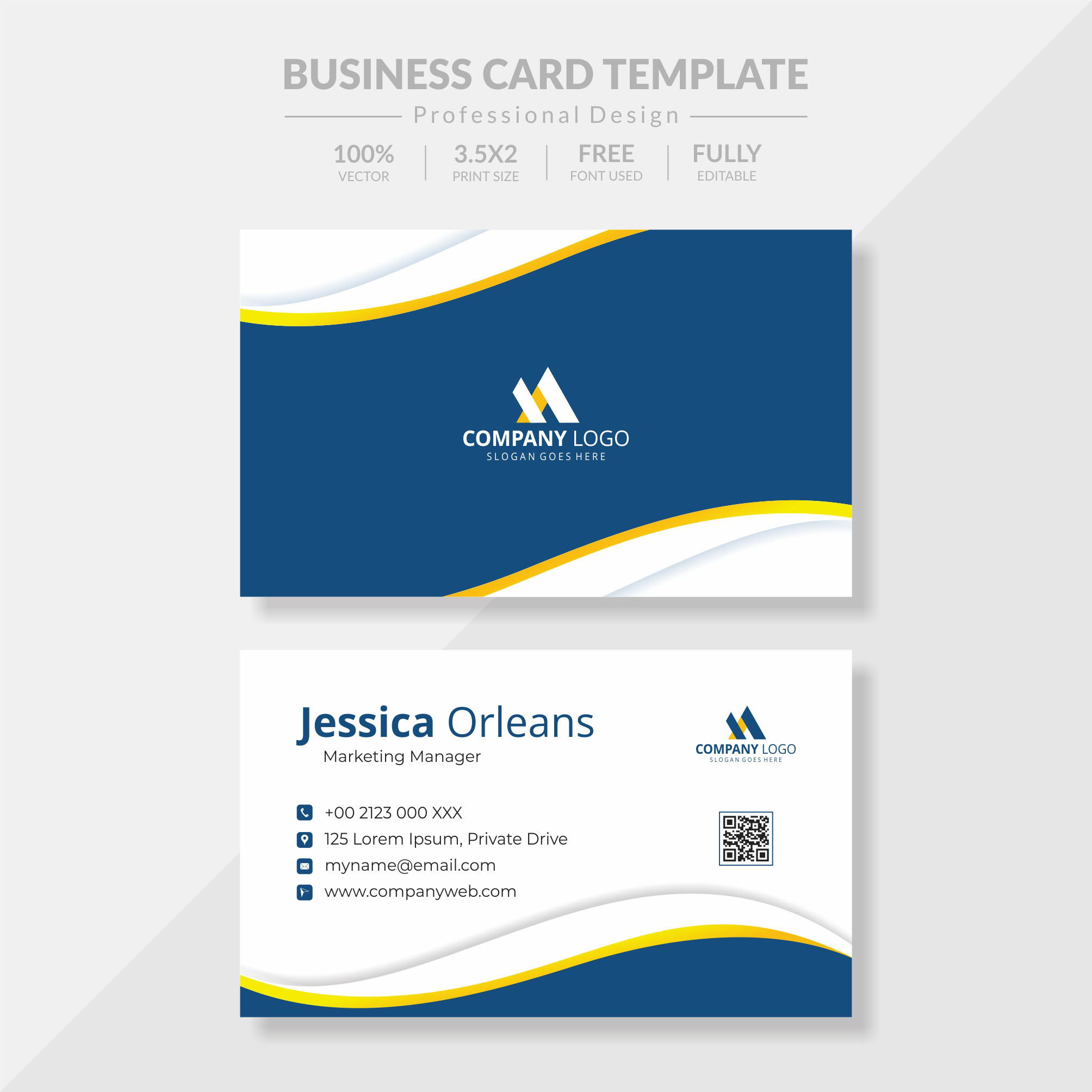 Carte de visite Template