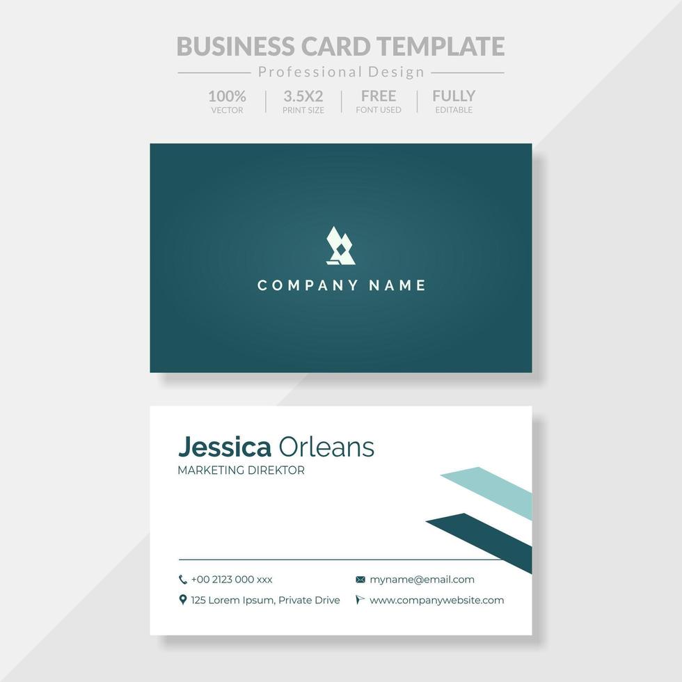 Abstract Modern Business Card Template vector