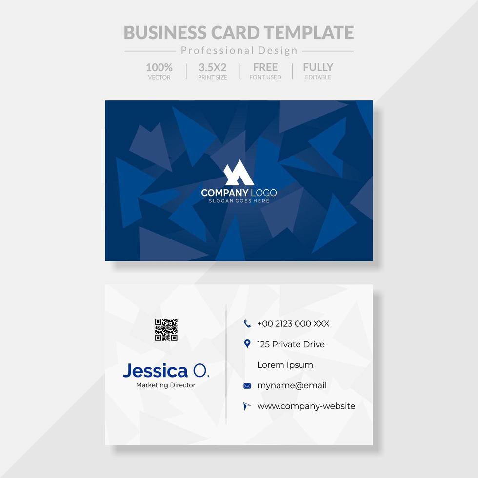 Company Business Card Design vector