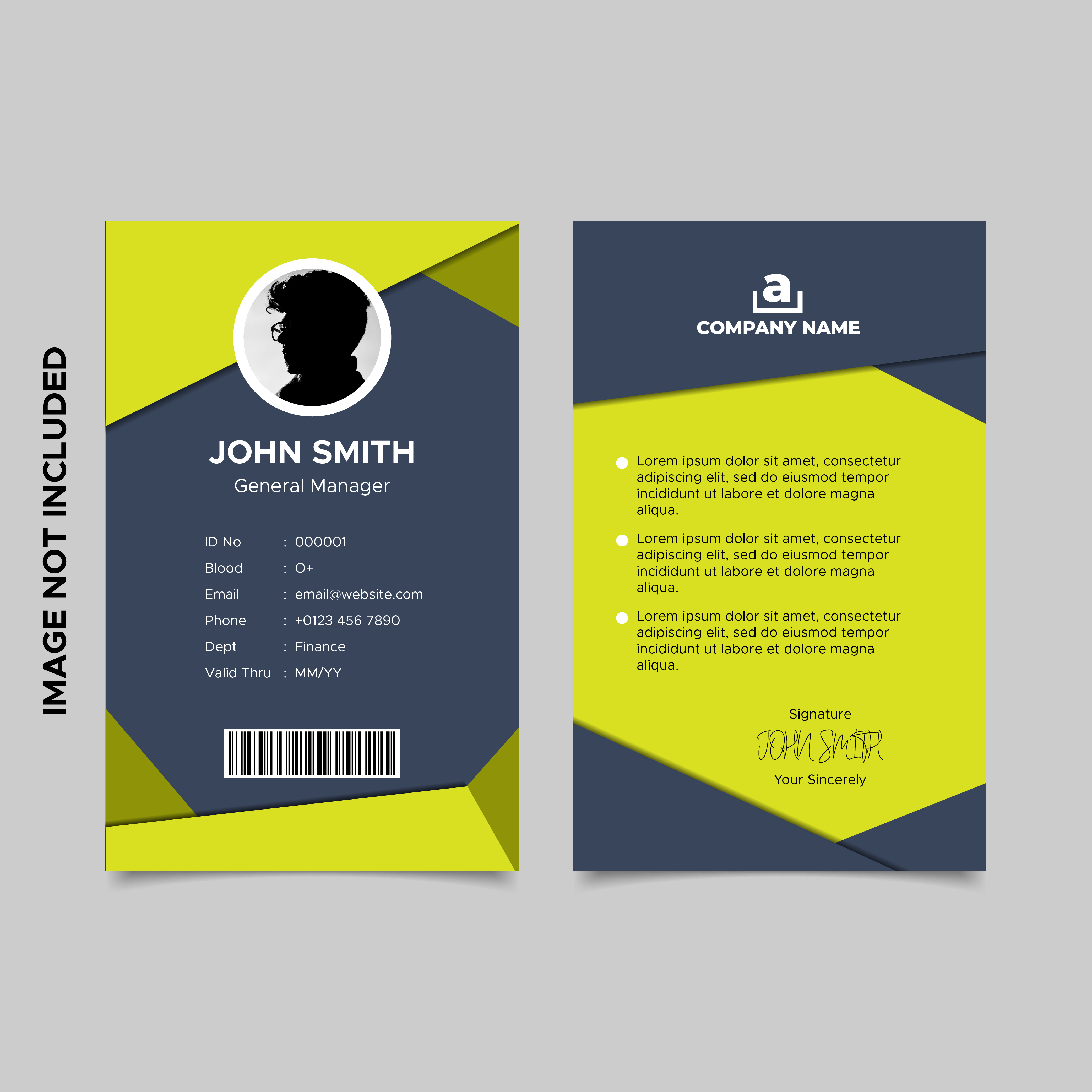 id card template