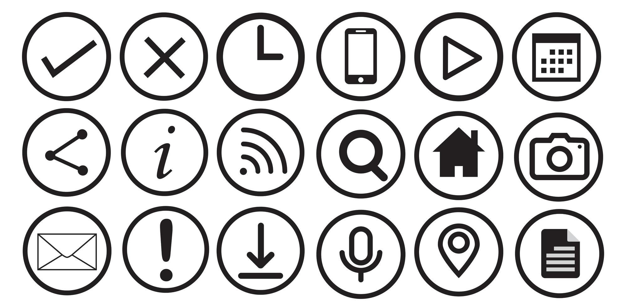 Set of Web Icons vector