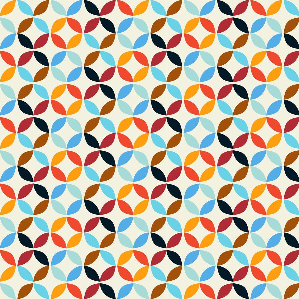 Geometric Retro Circle Pattern Background 830645 Vector Art at Vecteezy