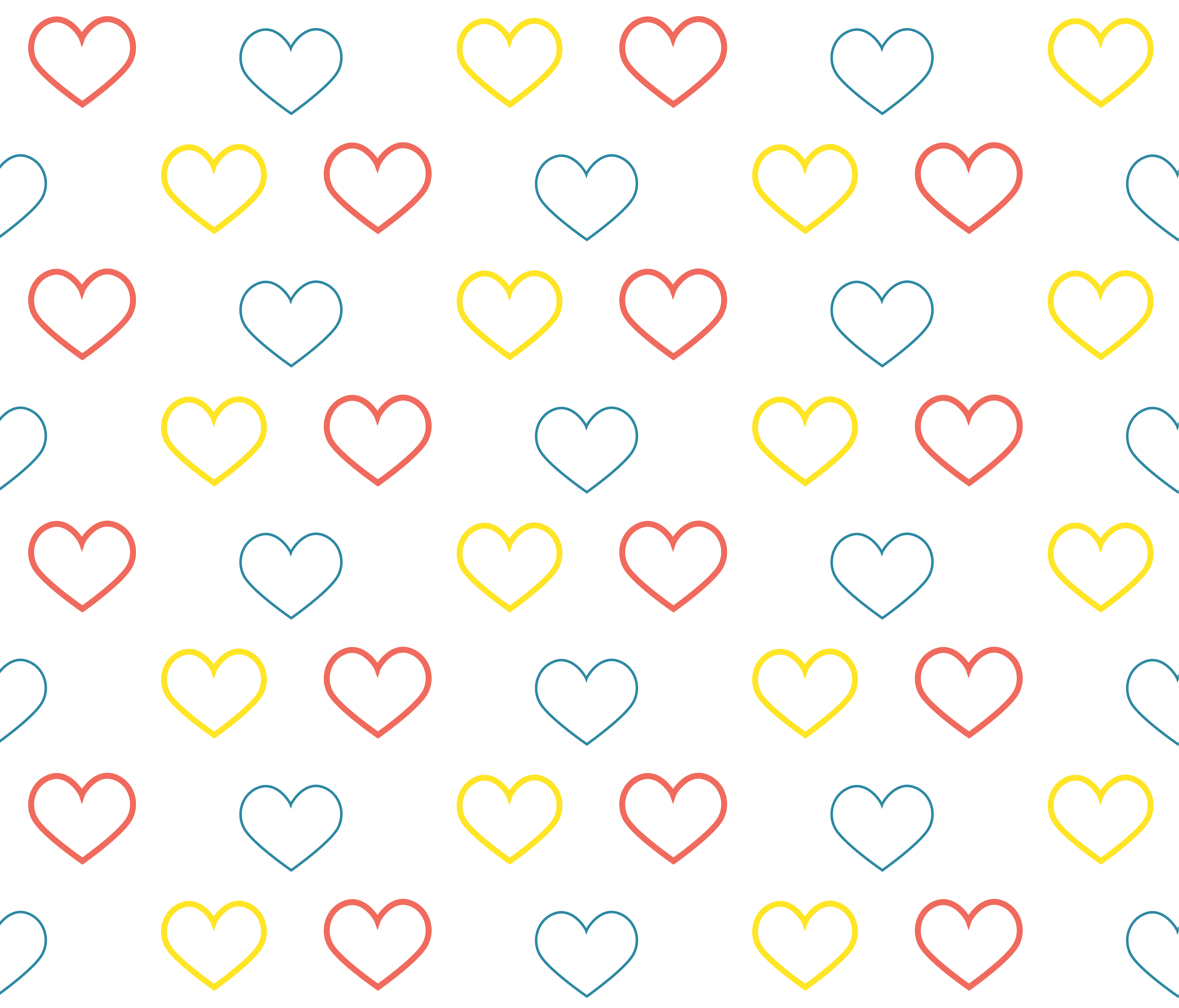 seamless heart outline pattern 830691 vector art at vecteezy
