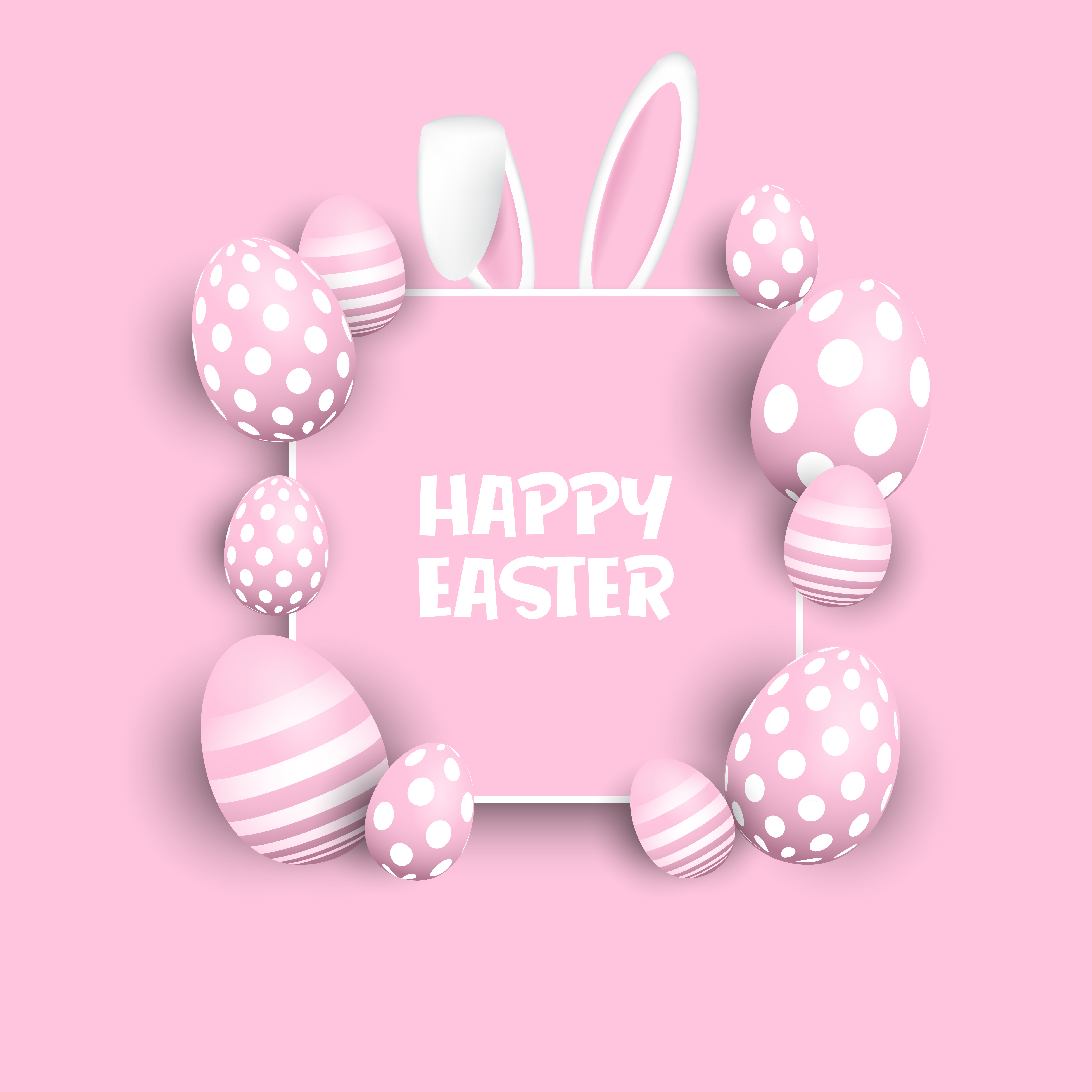 Download Easter Background With Eggs And Bunny Ears 830716 Download Free Vectors Clipart Graphics Vector Art