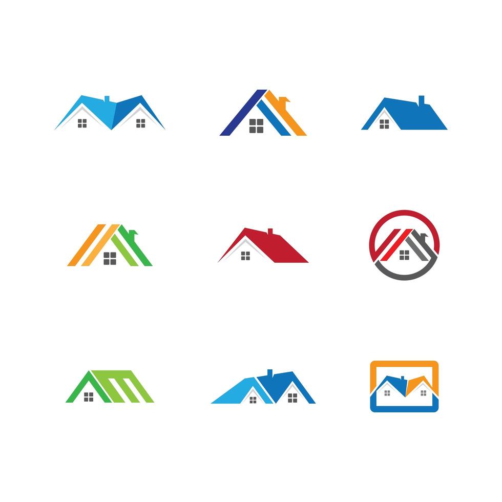 House icon set vector