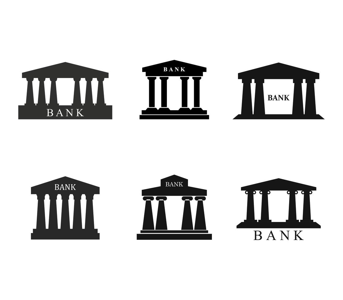 Set of Bank Logos vector