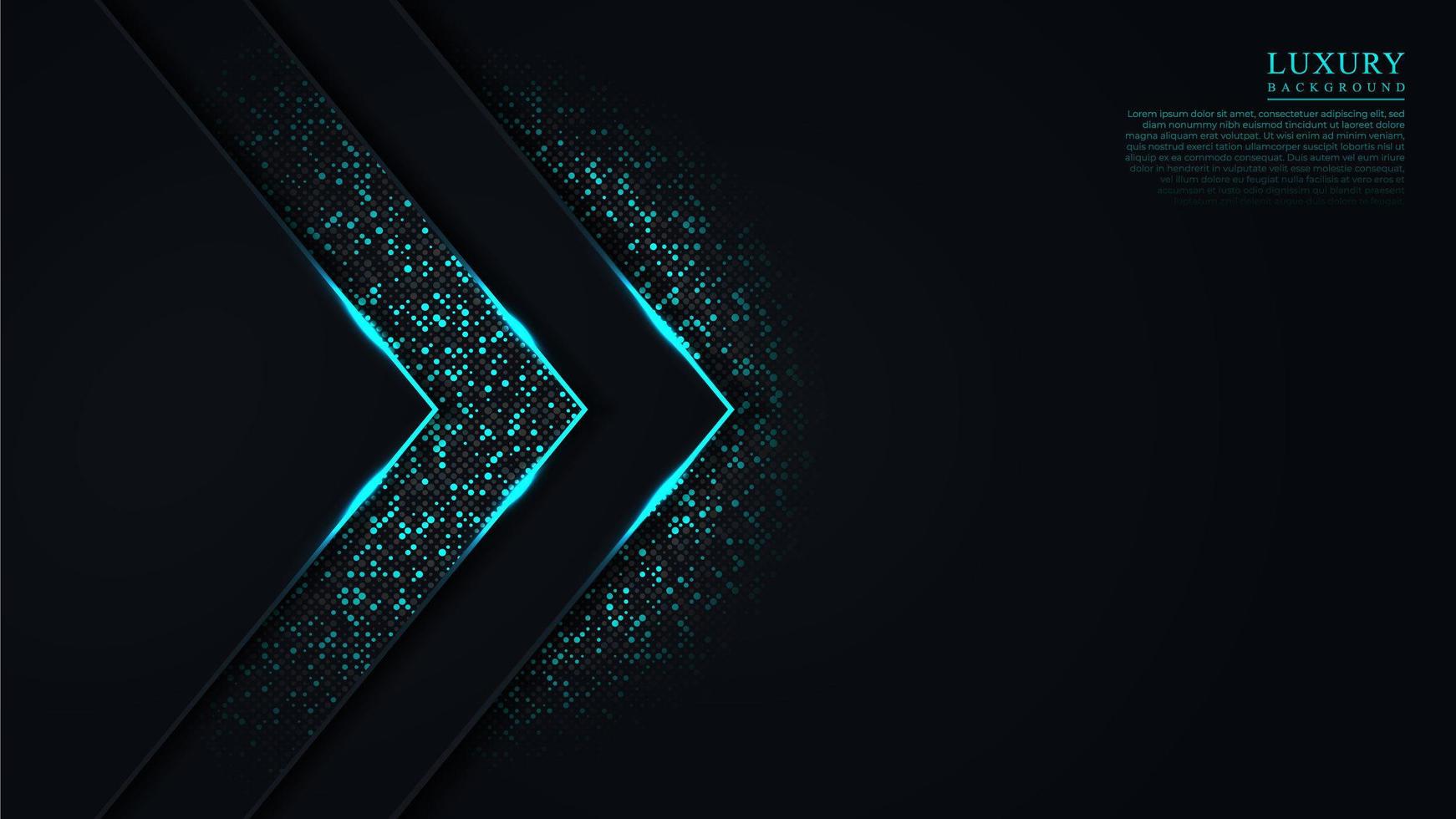 Dark Background with Aqua Overlapping Layers vector