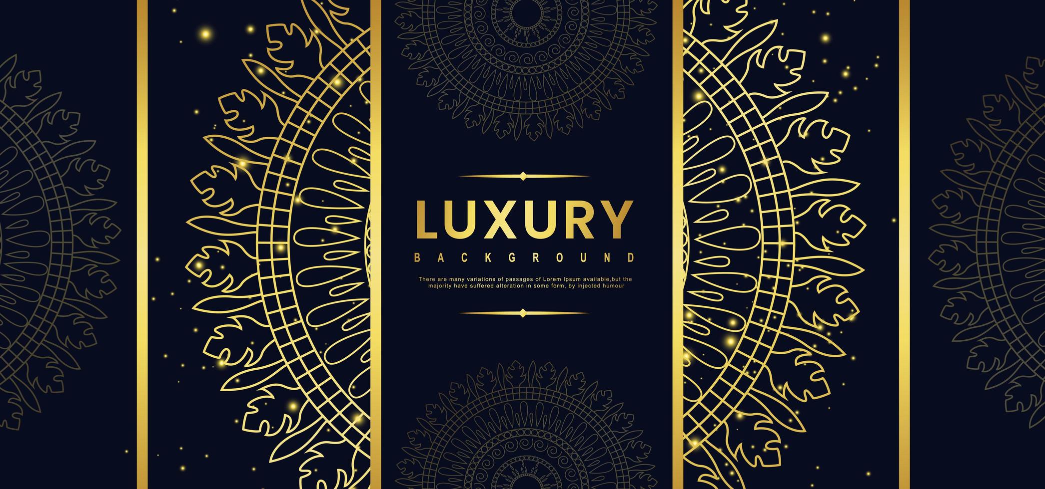 Ornate Golden Royal Banner  vector